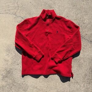 Polo Ralph Lauren red quarter zip Pullover